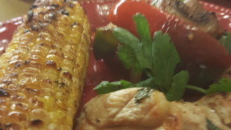 A close up of some food on a plate