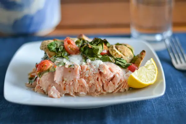 Salmon Spinach Salad