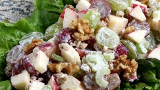 Beautiful and delicious Waldorf Salad.