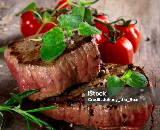 Grilled Steaks with Thyme & Lemon